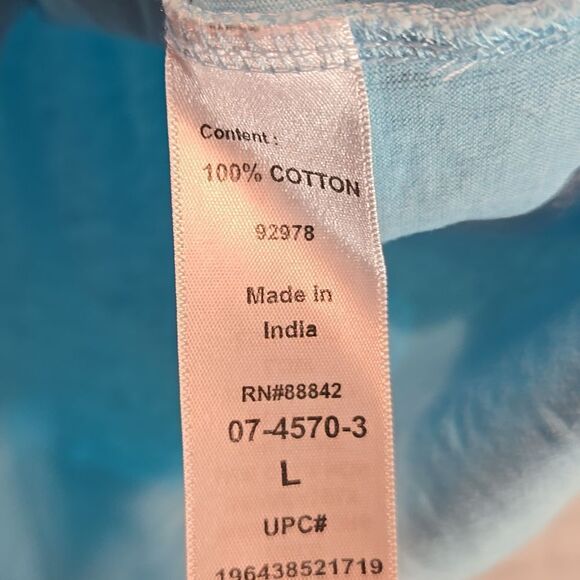 Woman Within Light Blue V Neck T Shirt Size 18/20 - Picture 5 of 8